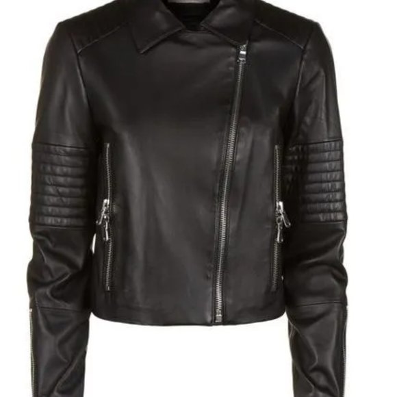 JBrand lambskin moto jacket - Picture 1 of 7